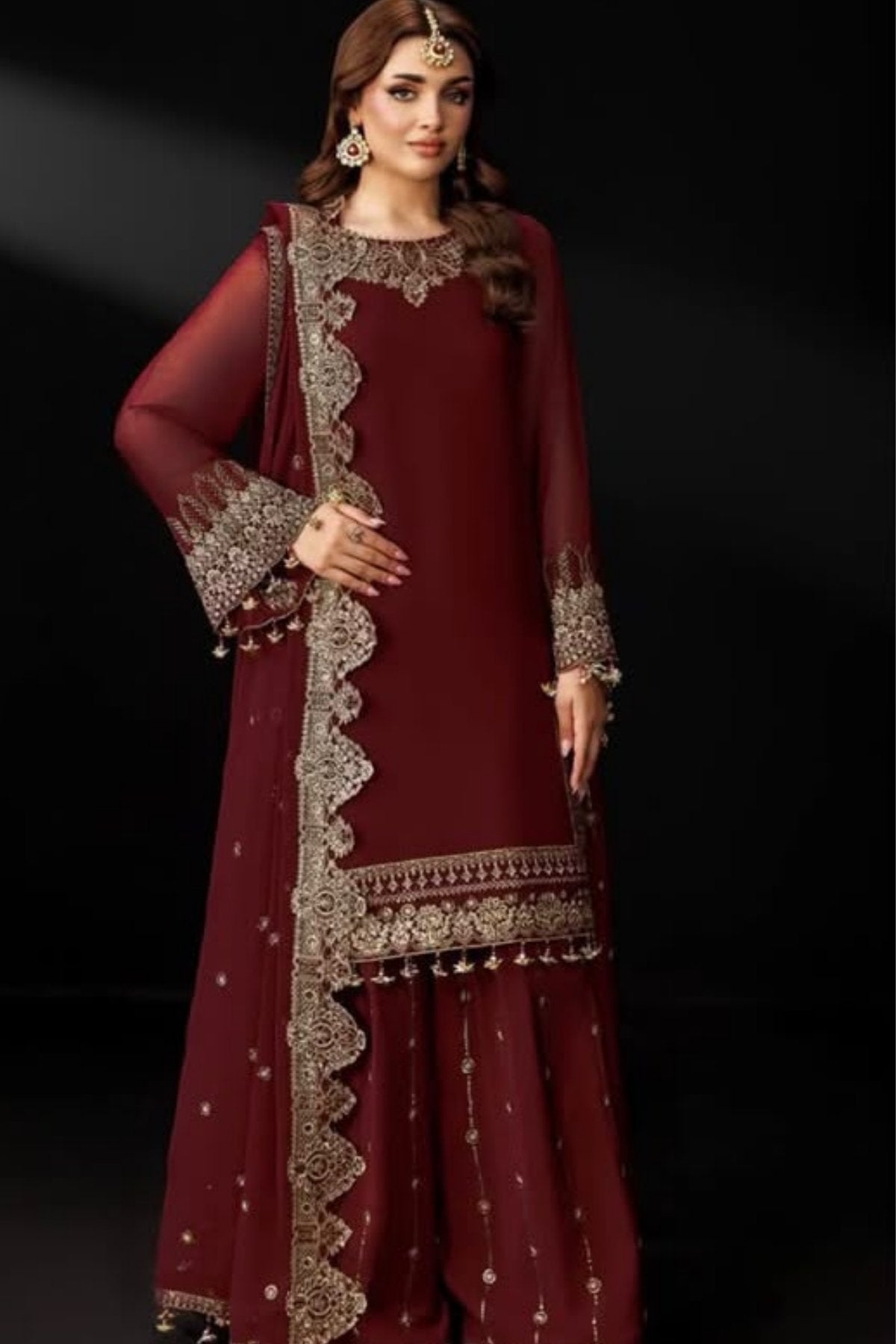 Alizeh Luxury Chiffon Embroidered 3-Piece Suit