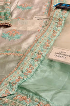 Aneelies Tie-Dye Charmeuse Silk Embroidered Unstitched 3 Piece Suit