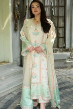 Aneelies Tie-Dye Charmeuse Silk Embroidered Unstitched 3 Piece Suit