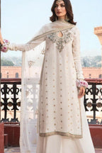 Azure Ivory Chiffon Embroidered Unstitched 3 Piece Suit with Adda Work