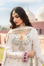 Azure Ivory Chiffon Embroidered Unstitched 3 Piece Suit with Adda Work