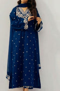 Embroidered Dhanak 3 Piece Winter Suit with Shawl