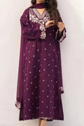 Embroidered Dhanak Unstitched 3 Piece Winter Suit
