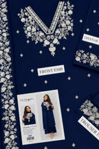 Embroidered Dhanak 3 Piece Winter Suit with Shawl