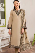 GARNET Dhanak Embroidered Unstitched 3-Piece Suit