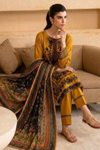 Hussain Rehar Lawn Embroidered  3PC Suit