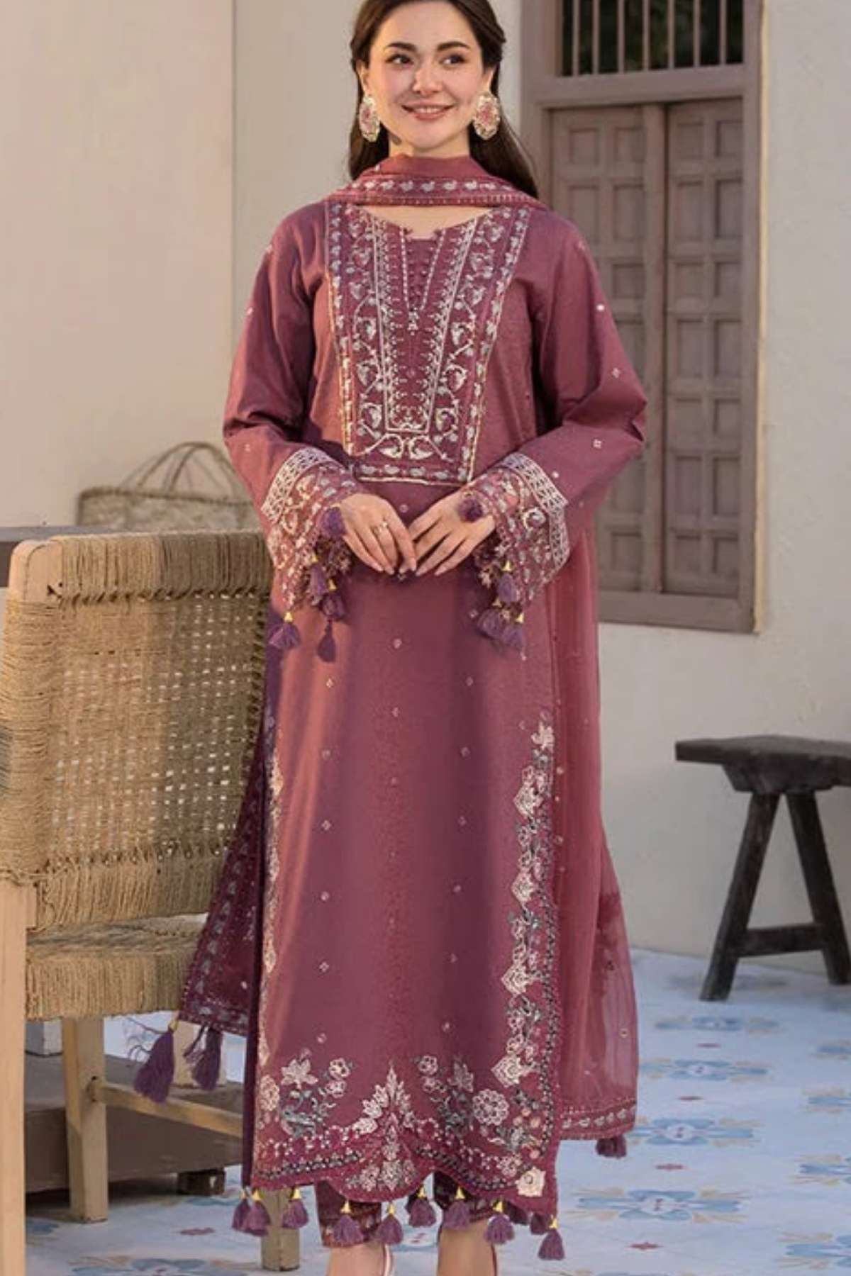 Jade | Dhanak Embroidered Luxury Unstitched 3PC Suit