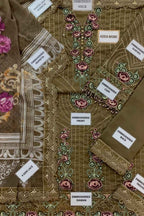 Maria.B | Heavy Embroidered Chiffon 3-Piece | 3D Flowers & Adda Work