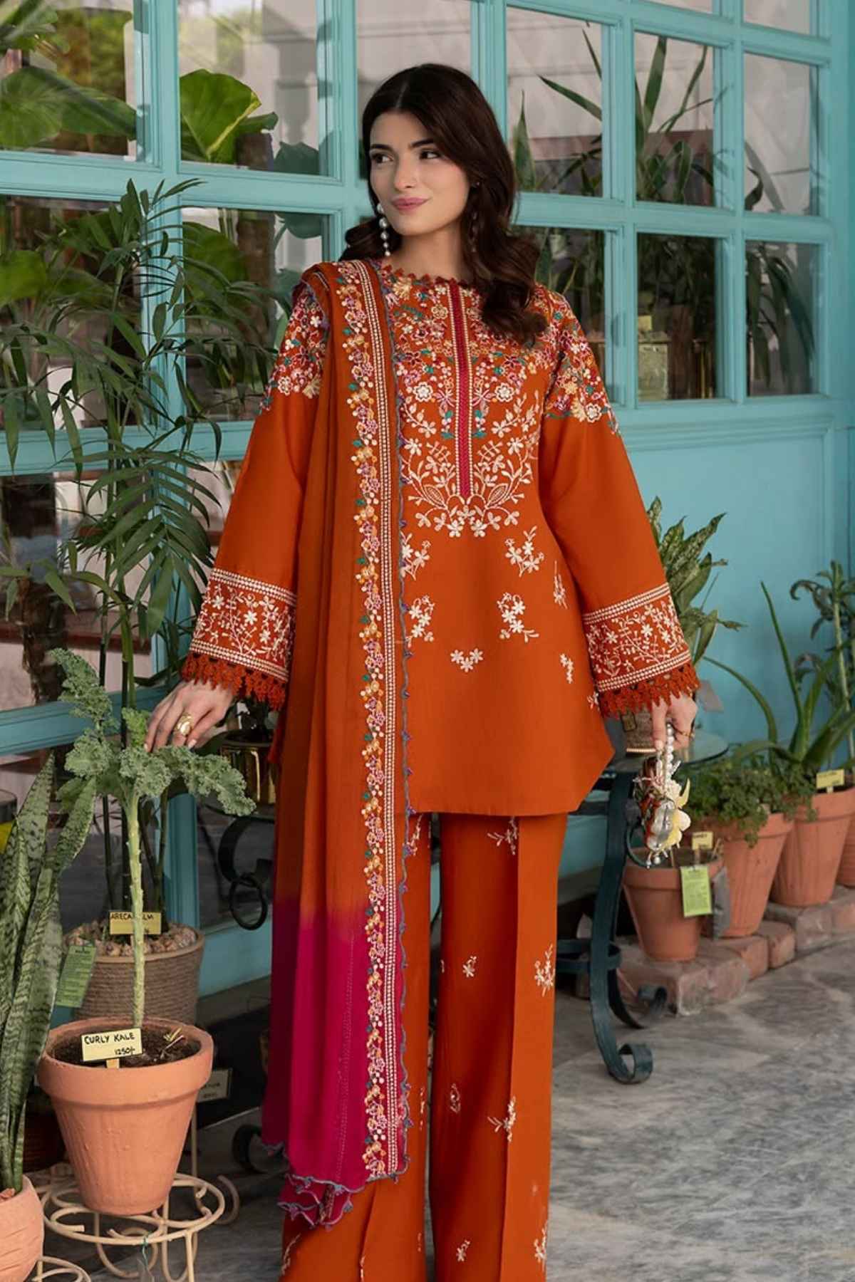Pezwan | Dhanak Embroidered Unstitched 3PC Suit