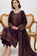 Pashmina Jacquard Printed 3-Piece Winter Suit