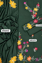 Silai Karhai | Dhanak Embroidered Unstitched 3PC Suit
