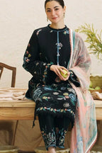 Zara-Shajahan Embroidered Dhanak Unstitched 3 Piece Suit with Wool Shawl