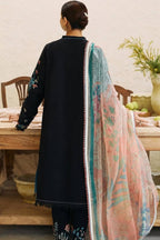 Zara-Shajahan Embroidered Dhanak Unstitched 3 Piece Suit with Wool Shawl