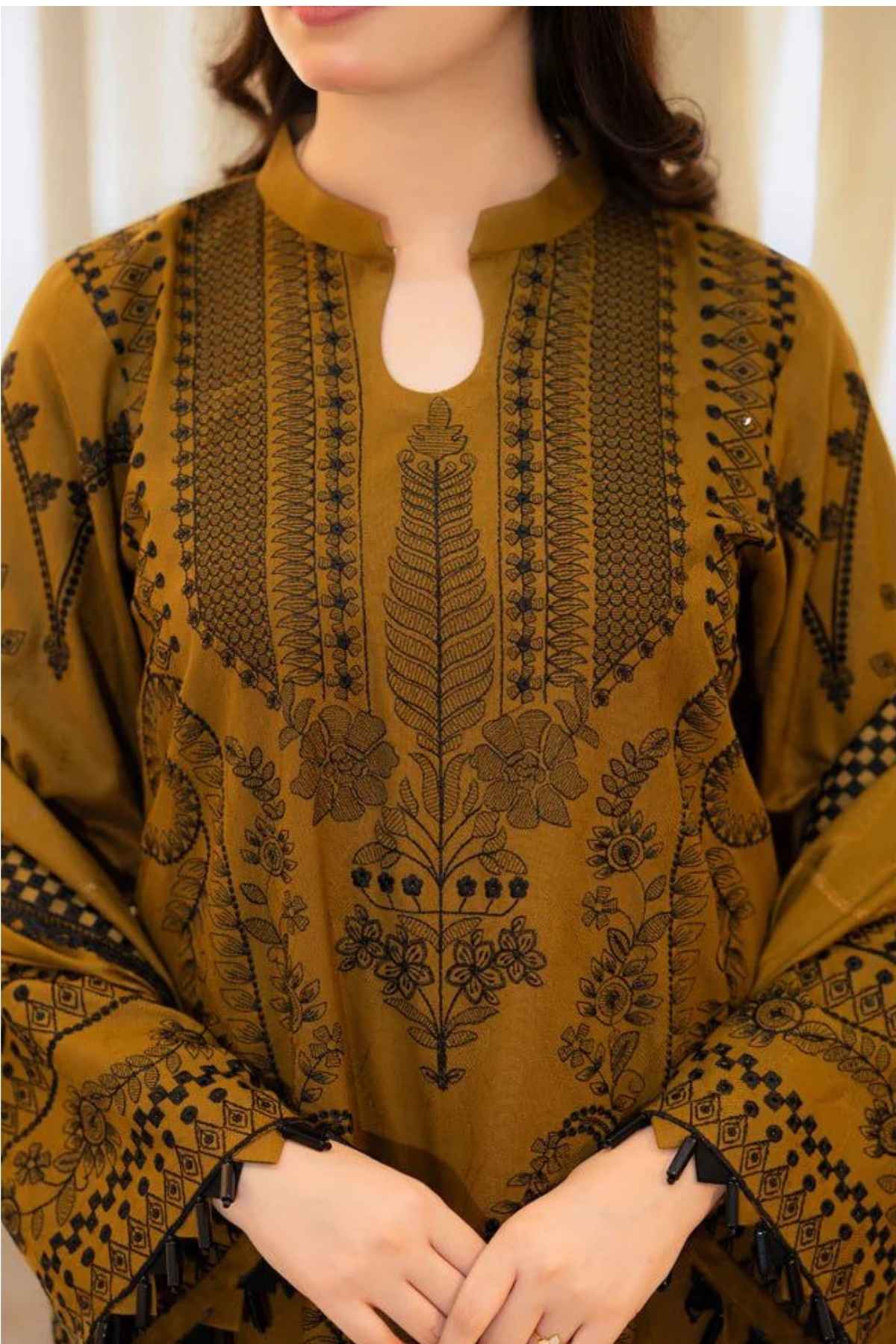 Urge | Dhanak Embroidered Unstitched 3PC Suit