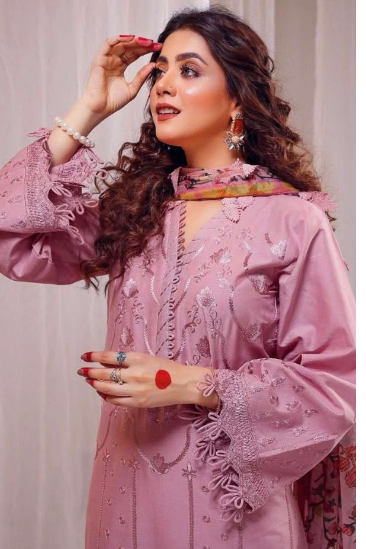 Limelight | Dhanak Embroidered Unstitched 3PC Suit