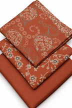 Floral Printed Dhanak Unstitched 3 Piece Winter Suit with Shawl