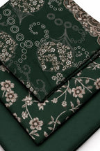 Floral Printed Dhanak Unstitched 3 Piece Winter Suit with Shawl