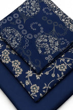 Floral Printed Dhanak Unstitched 3 Piece Winter Suit with Shawl